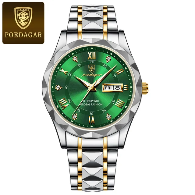 Poedagar 615 Crystal Green - Quartz Watch